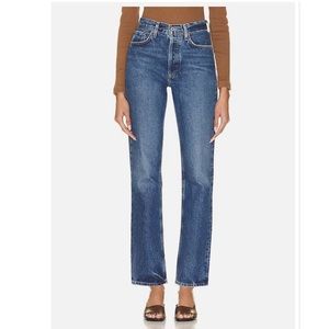 Agolde Lana Mid Rise Straight